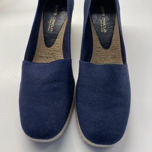 Andre Assous Navy Pamela Espadrilles